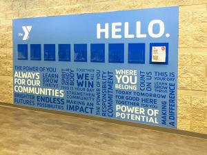 Whitley YMCA_ Reception Wall