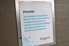 Greatbatch Medical Purpose Wall Plaque