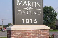 Martin Eye Clinic Monument Sign